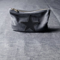 DENIM POUCH - Star Patch