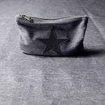 DENIM POUCH - Star Patch
