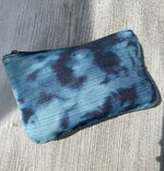 MACKENZIE83 DISTRESSED BLEECHED DENIM CLUTCH