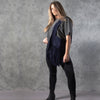 ANDROMEDA SUEDE FRINGE HOBO HANDBAG NAVY