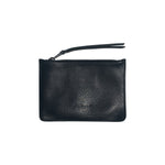 MACKENZIE83 CMACK TOTE HORWEEN VEGETABLE TANNED LEATHER BLACK GRAVEL REMOVABLE ZIP POUCH