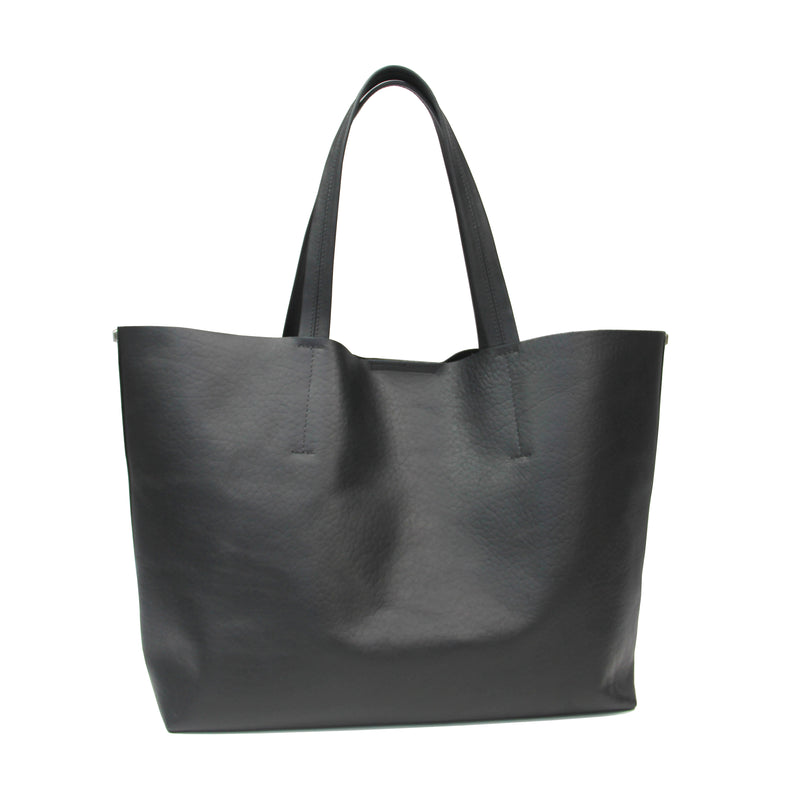 MACKENZIE83 CMACK TOTE HORWEEN VEGETABLE TANNED LEATHER BLACK GRAVEL