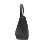 MACKENZIE83 CMACK TOTE HORWEEN VEGETABLE TANNED LEATHER BLACK GRAVEL SIDE VIEW