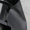 MACKENZIE83 CMACK TOTE HORWEEN VEGETABLE TANNED LEATHER BLACK GRAVEL DETAIL