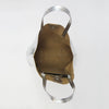 MACKENZIE83 CMACK TOTE SILVER METALLIC AMERICAN LEATHER INSIDE VIEW