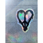 MACKENZIE83 MELTING HEART HOLOGRAPHIC STICKER