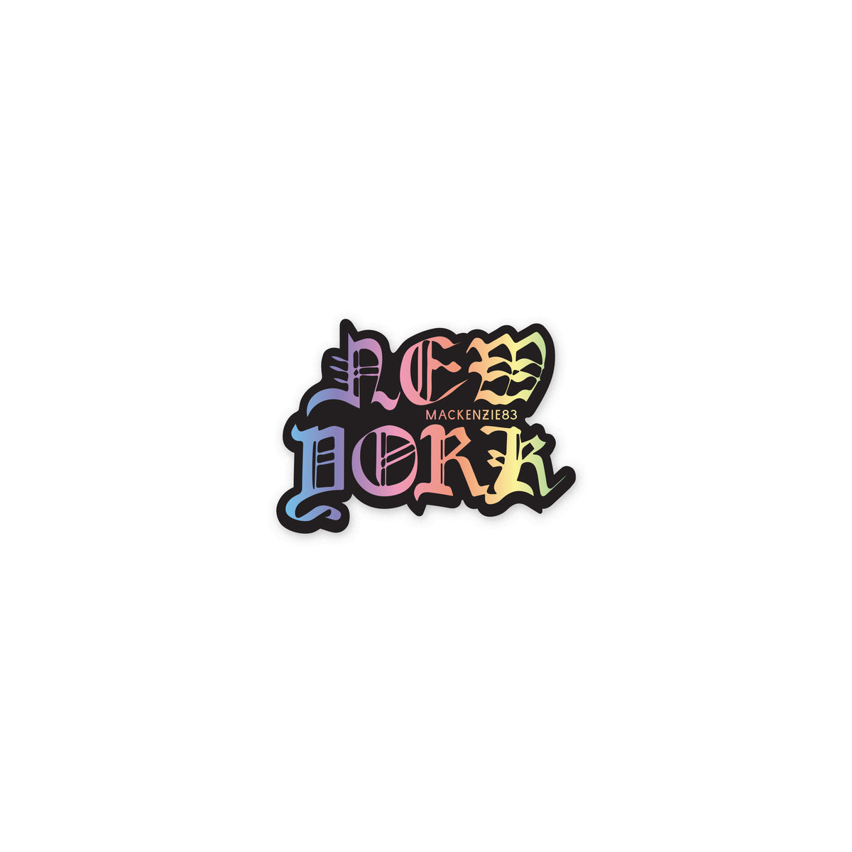 MACKENZIE83 HOLOGRAPHIC NEW YORK STICKER