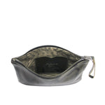 MACKENZIE83 DMACK OLIVE CAMO PRINTED AMERICAN LEATHER CLUTCH OPEN VIEW