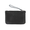 MACKENZIE83 PMACK CLUTCH HANDBAG BLACK AMERICAN BUFFALO LEATHER BACK VIEW