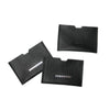 MACKENZIE83 83 LOGO CARD WALLET BLACK VEGETABLE TANNED LEATHER