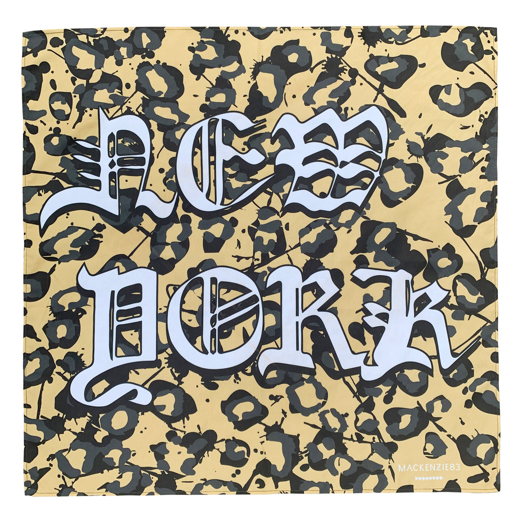 83 ORIGINAL NEW YORK CHEETAH PAINT PRINTED BANDANA