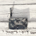MACKENZIE83 DMACK OLIVE CAMO PRINTED AMERICAN LEATHER CLUTCH