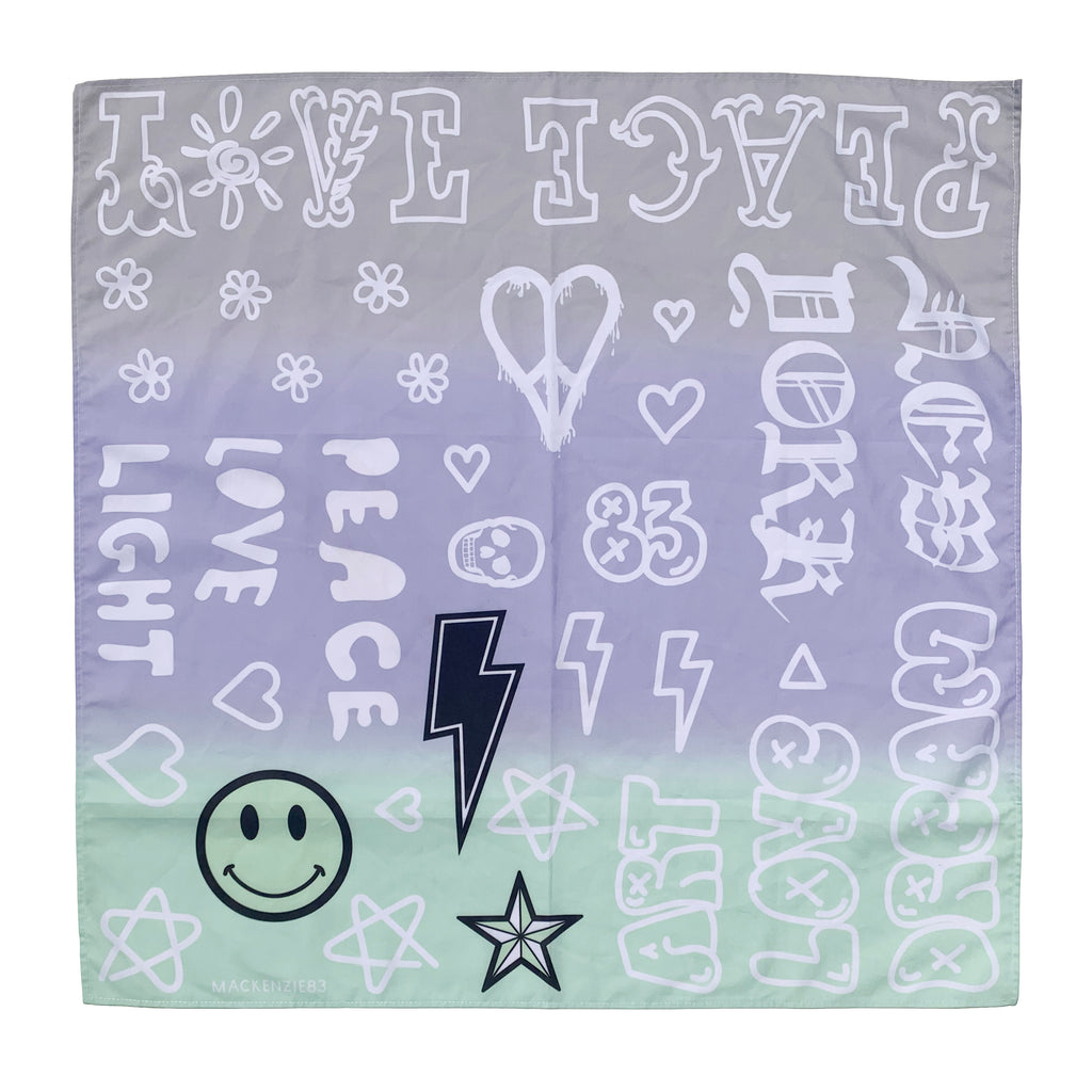 83 ORIGINAL POSITVITY PRINTED BANDANA